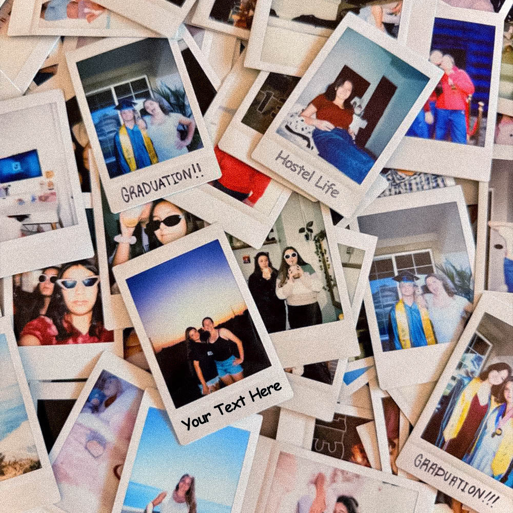Custom Text Polaroids