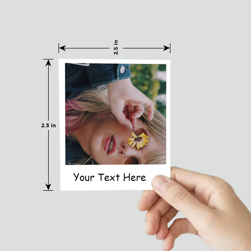 Custom Text Polaroids
