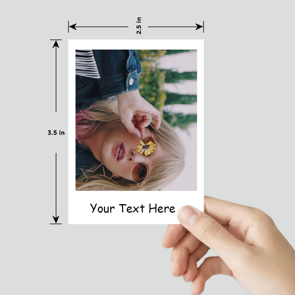 Custom Text Polaroids